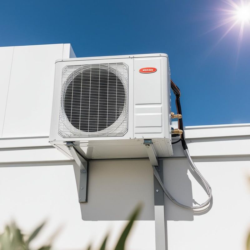 Outdoor condenser motor installation تركيب وحدة خارجية