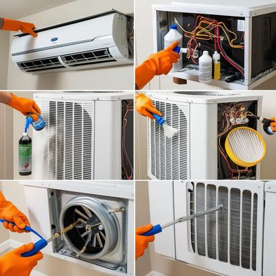 AC Deep cleaning تنظيف وحدة تكييف عميق