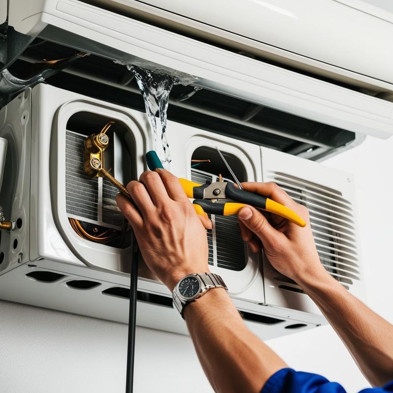 AC Water Leak Repair إصلاح تسرب مياه المكيف