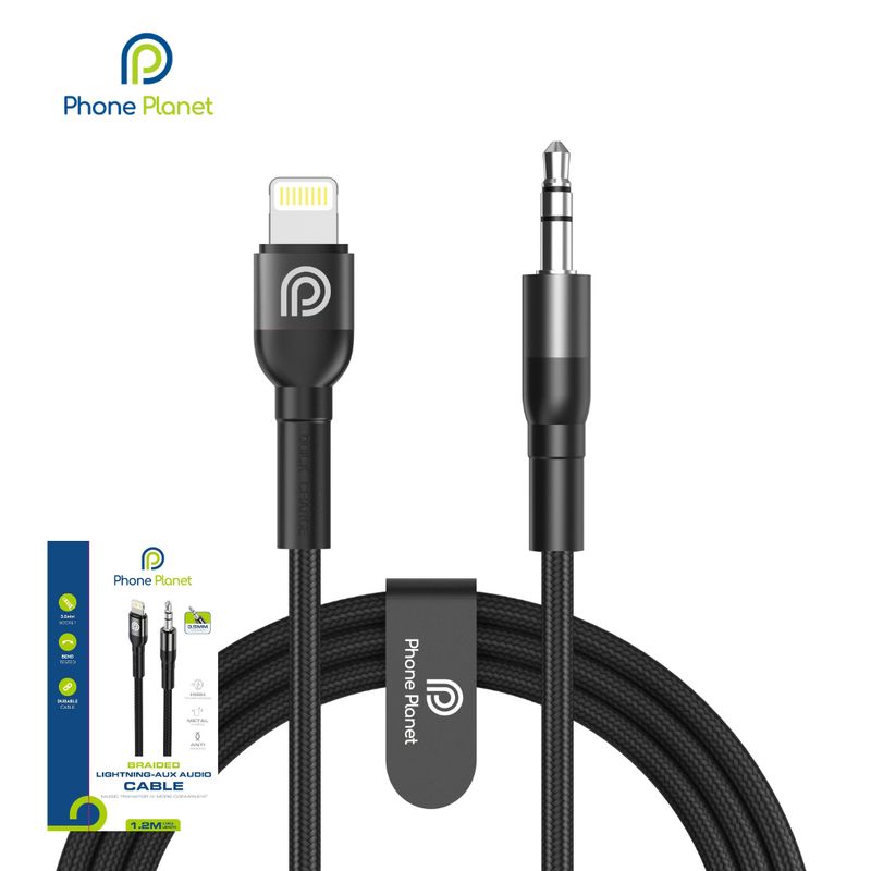Lightning to 3.5mm Cable AUX كابل آيفون إلى