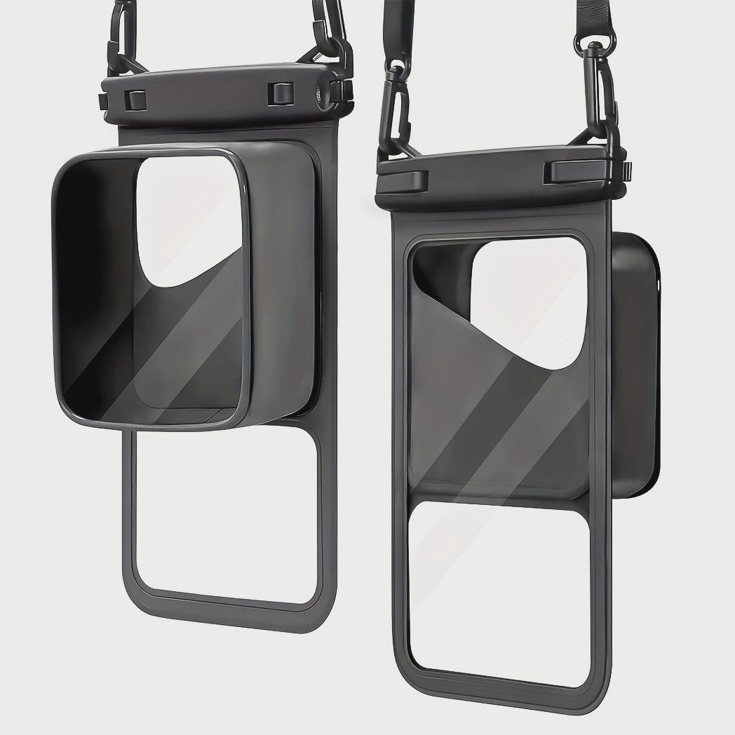Waterproof Phone  Case with Storage  حقيبة الهاتف المقاومة للماء, Colour: Black