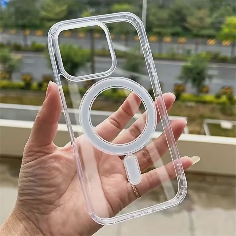 Transparent Magnetic iPhone Case كفر مغناطيسي شفاف للأيفون