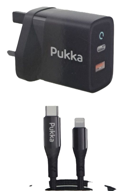 60W Wall Charger with Lightning Cable شاحن جداري مع كابل آيفون