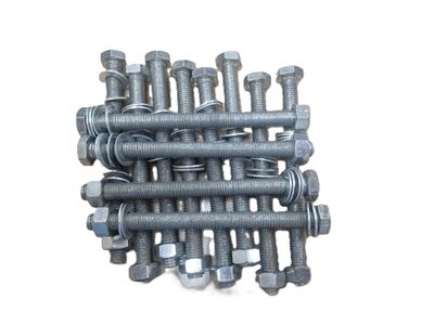 12mm nut and bolt with washer صامولة ومسمار مع واشر