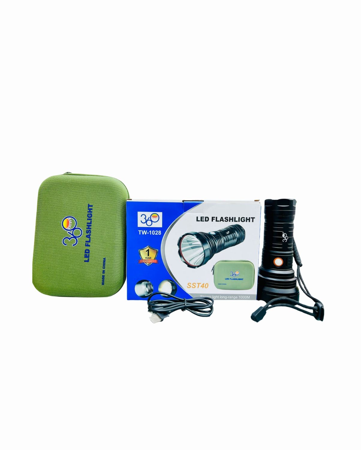 Rechargeable LED Flashlight كشاف يدوي