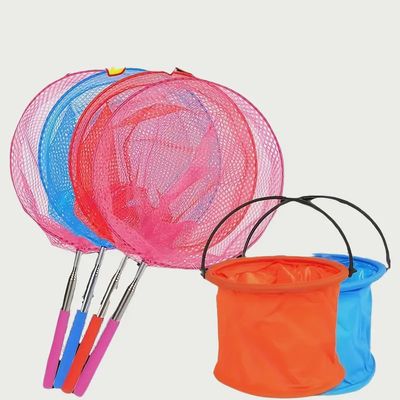 Foldable Bucket with Fishing Net دلو مع شبكة