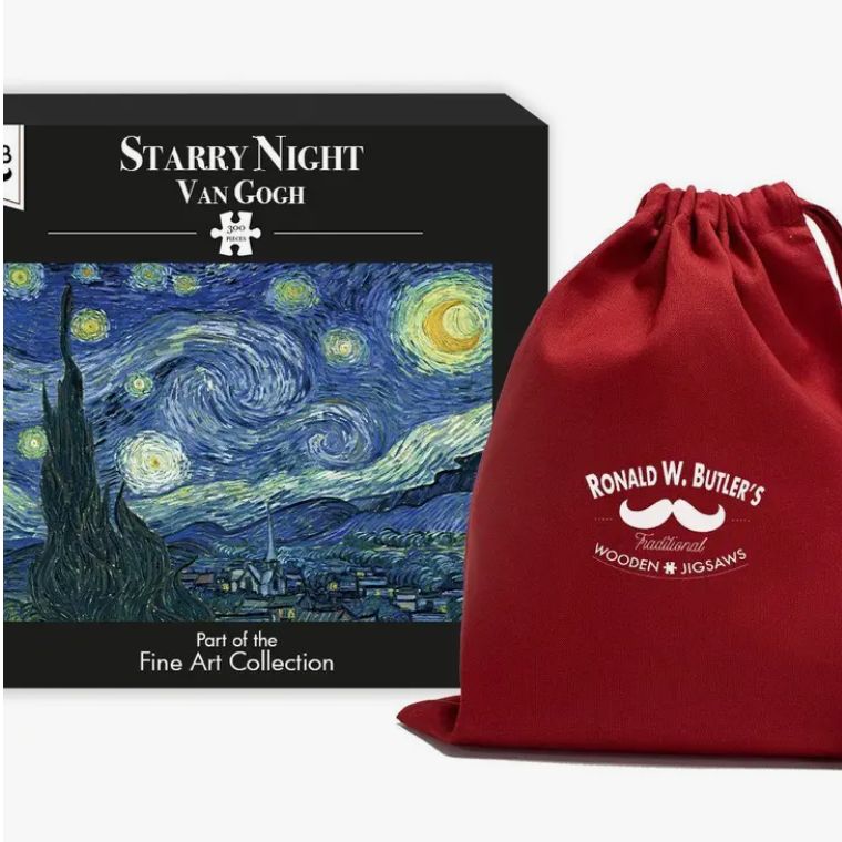 Starry Night by Vincent Van Gogh Wooden Jigsaw Puzzle