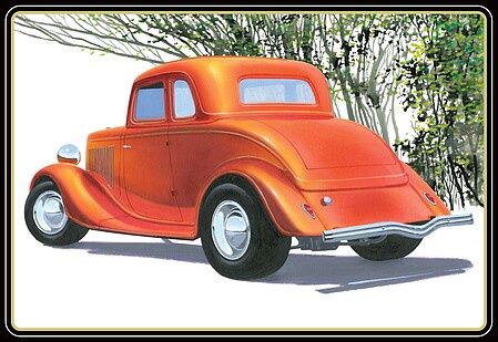 1934 Ford 5-Window Coupe Street Rod Plastic Model Kit