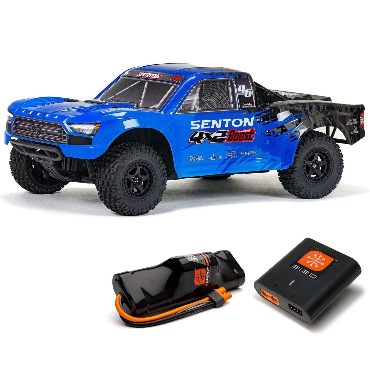 Senton 4x2 Boost Mega Short Course RTR RC Truck, Colour: Blue