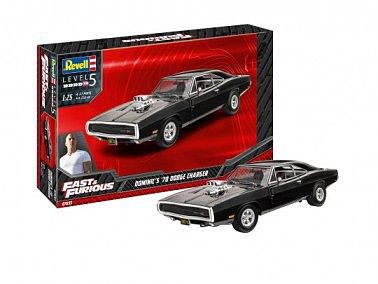 Fast &amp; Furious Dominic&#39;s 1970 Dodge Charger Car Plastic Model Kit