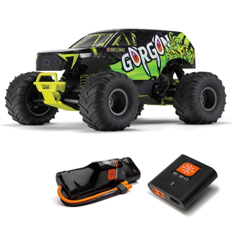 1/10 GORGON 4X2 MEGA 550 Brushed Monster Truck RTR w/ Battery &amp; Charger