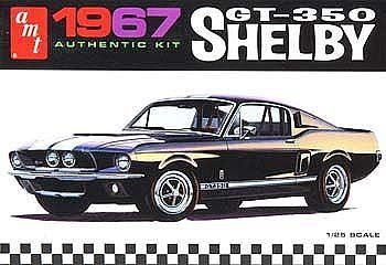 1967 Shelby GT350 Car (Black) Plastic Model Kit
