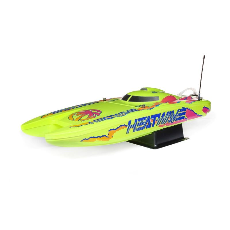 Blackjack 24" V2 Catamaran Brushless RC Boat, Style: Heat Wave Visual
