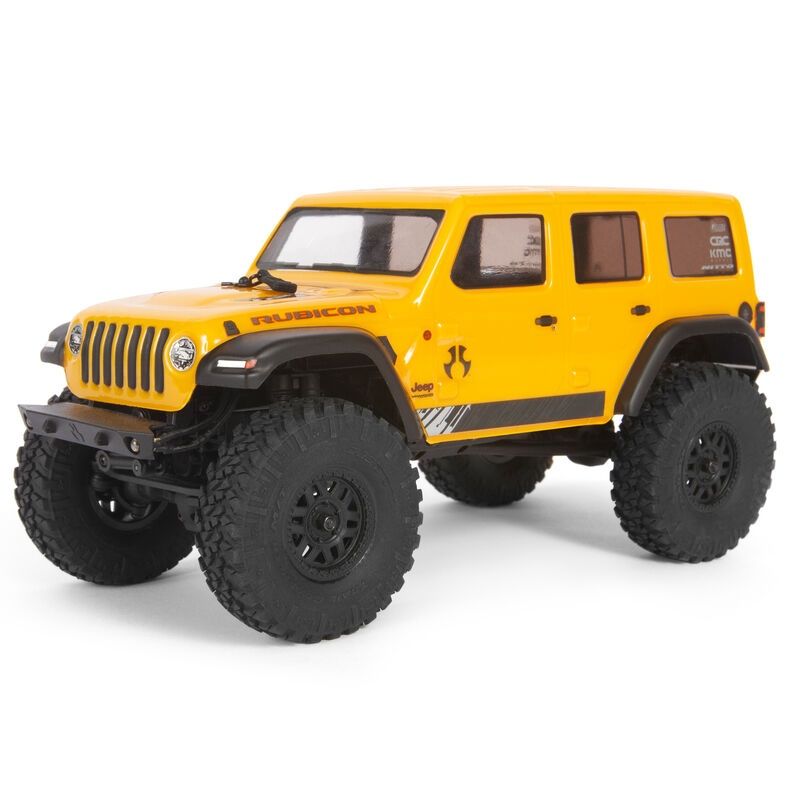 1/24 SCX24 2019 Jeep Wrangler JLU CRC 4WD Rock Crawler Brushed RTR, Colour: Yellow