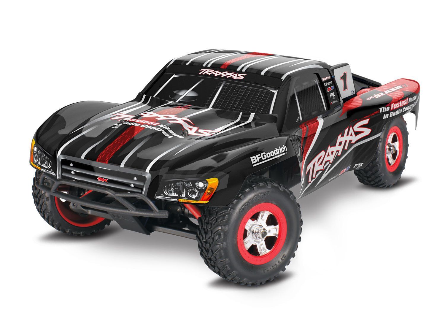 1/16 Scale Slash 4X4 Short Course Truck w/USB-C, Colour: Black