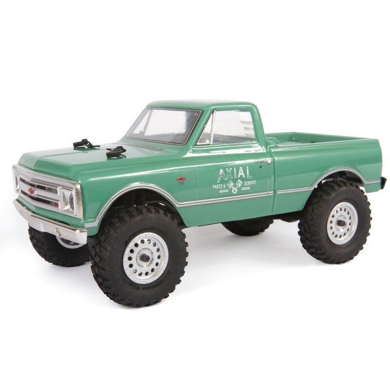 1/24 SCX24 1967 Chevrolet C10 4WD RTR Brushed Rock Crawler 1/24 SCX24 1967 Chevrolet C10 4WD RTR Brushed Rock Crawler, Colour: Light Green