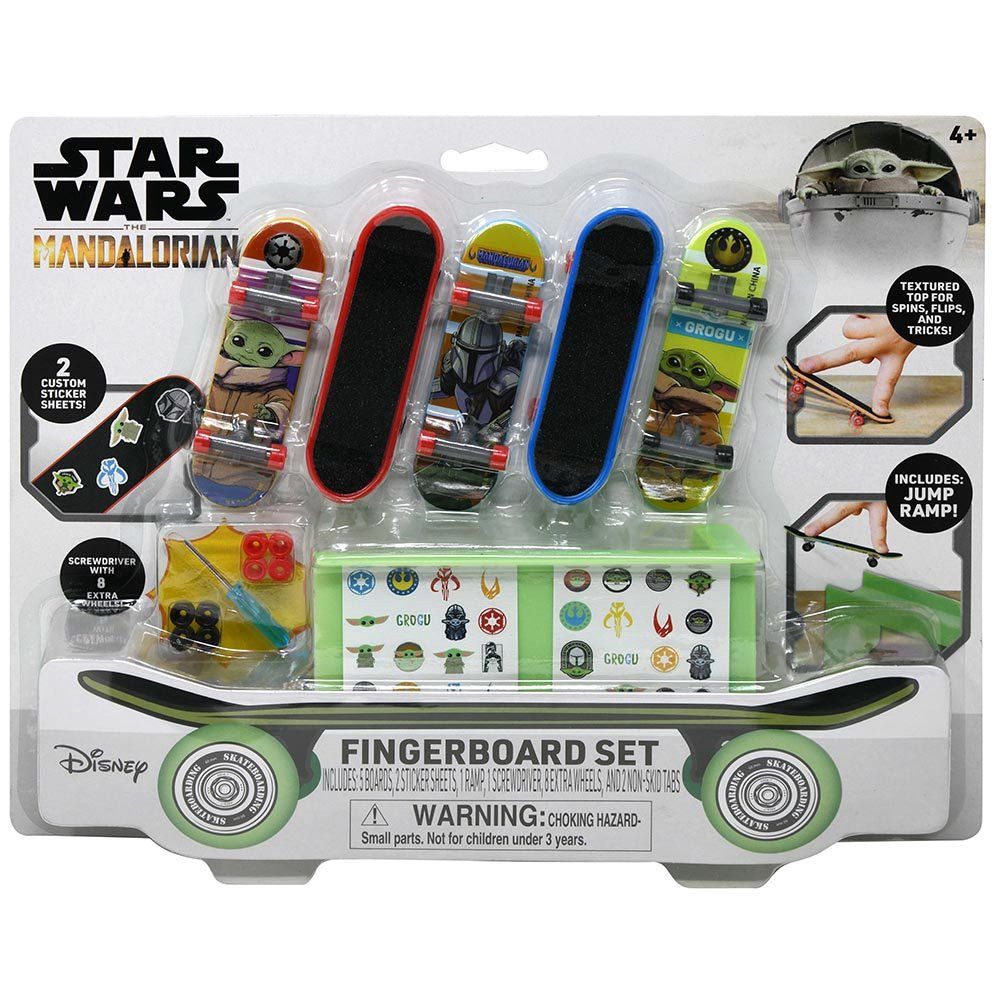 Mandalorian 5-Pack Fingerboard Set w/ Ramp