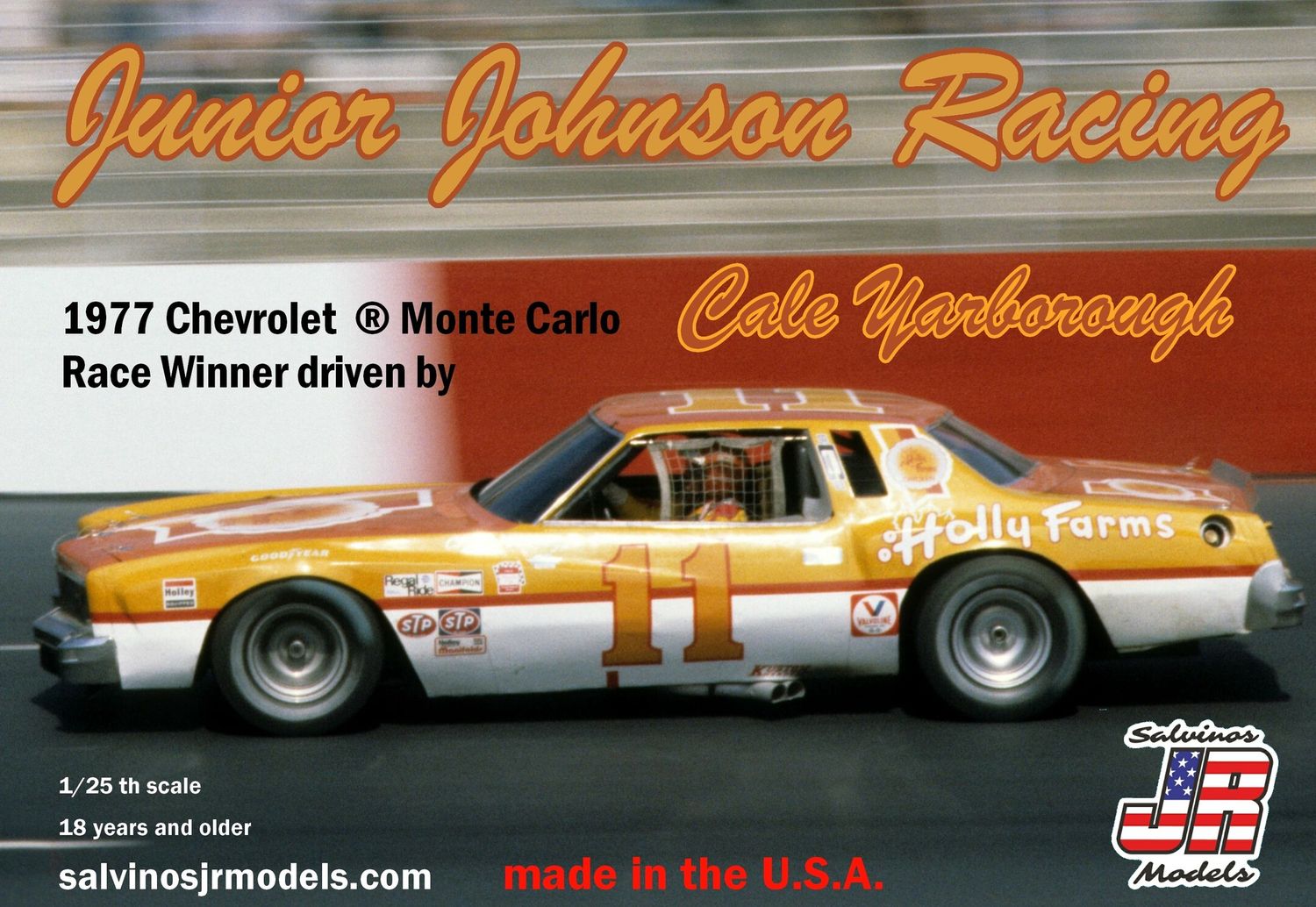 Junior Johnson Racing #11 1977 Chevy Monte Carlo Plastic Model Kit