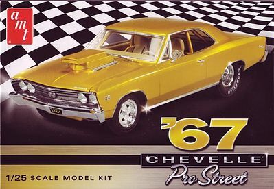 1967 Chevy Chevelle Pro Street Car Plastic Model Kit