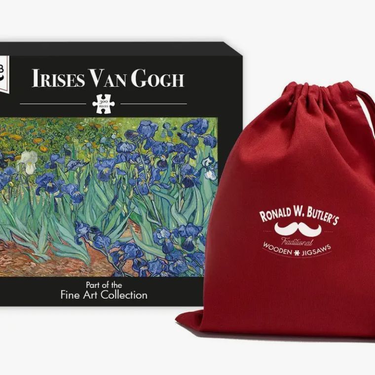 Irises by Vincent Van Gogh Wooden Jigsaw Puzzle