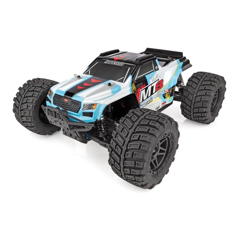 Team Associated RIVAL MT8 RTR 1/8 Brushless Monster Truck Combo (Teal) w/2.4GHz Radio &amp; Battery &amp; Charger