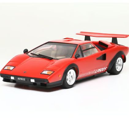 Tamiya Lamborghini Countach LP500S 1/24 Model Kit (Red w/Clear Coat)