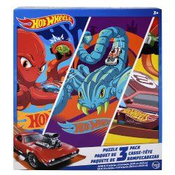 Hot Wheels Kids Puzzle 3 Pack