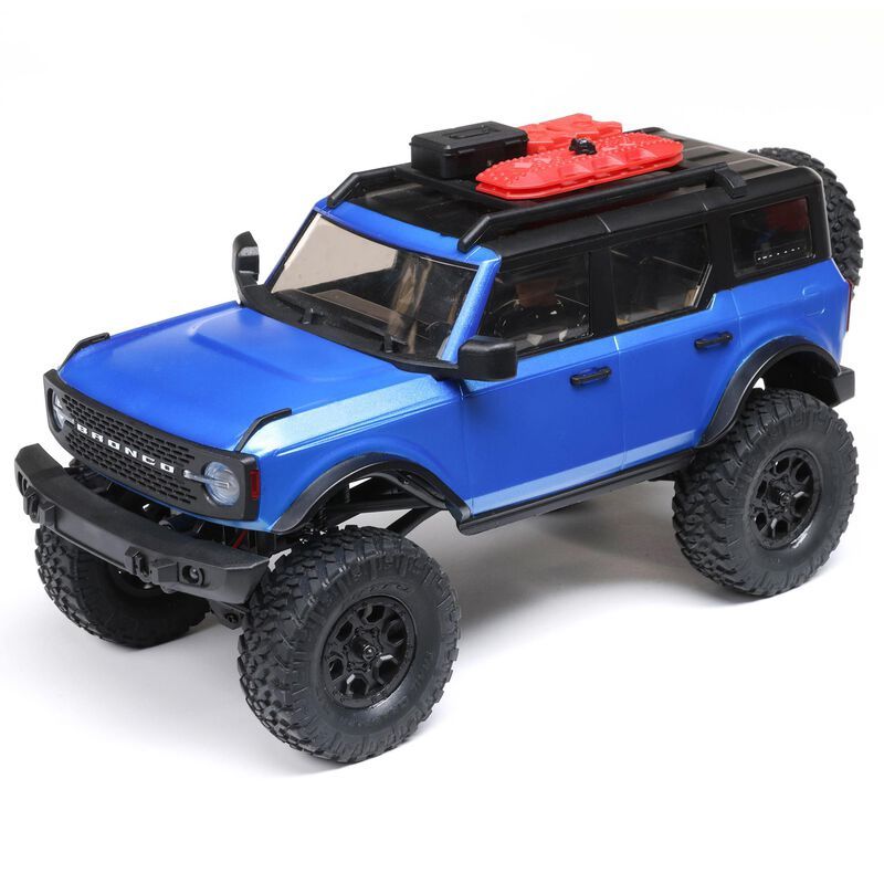 SCX24 2021 Ford Bronco 4WD Truck Brushed RTR RC Truck, Colour: Blue