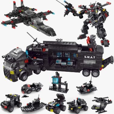 Police Truck Building Blocks 700 Pcs
