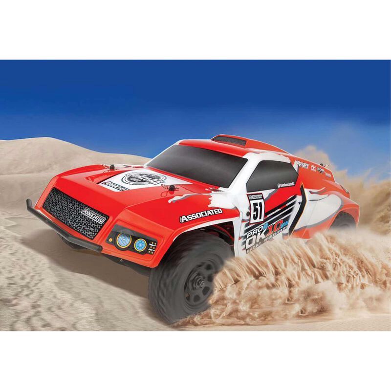 Team Associated Pro2 DK10SW 2WD 1/10 Brushless Dakar Rally Racer (Red) Combo w/2.4GHz Radio, Battery &amp; Charger