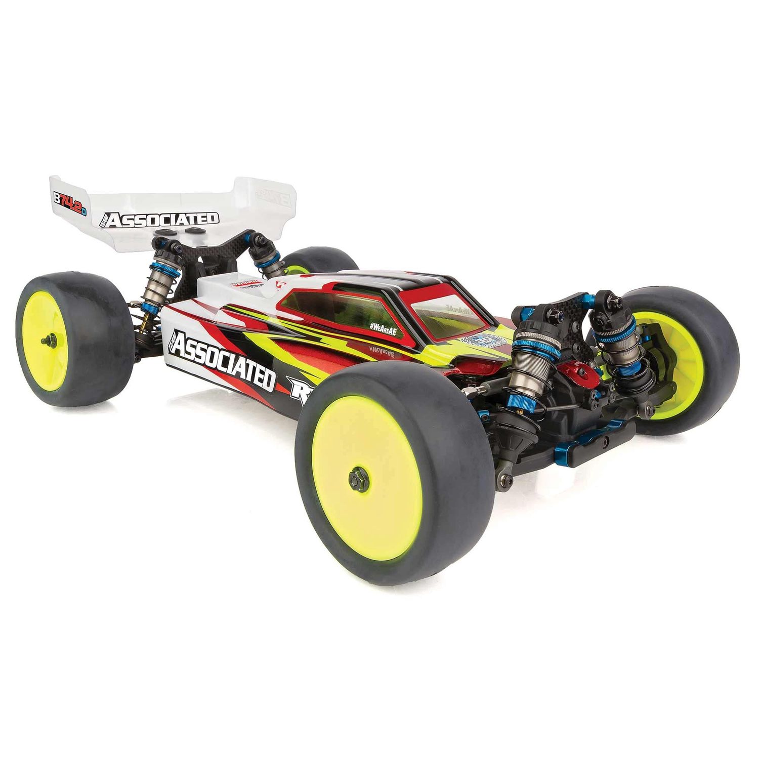 RC10B74.2 Team 1/10 4WD Off-Road Electric Buggy Kit, Colour: Red
