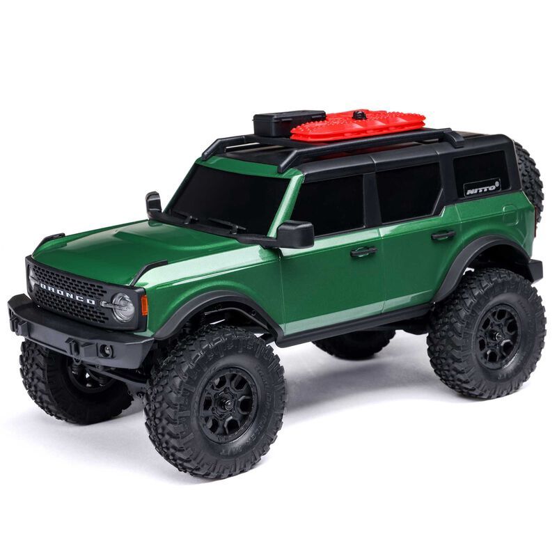 SCX24 Ford Bronco 4X4 RTR Brushed Rock Crawler, Colour: Green