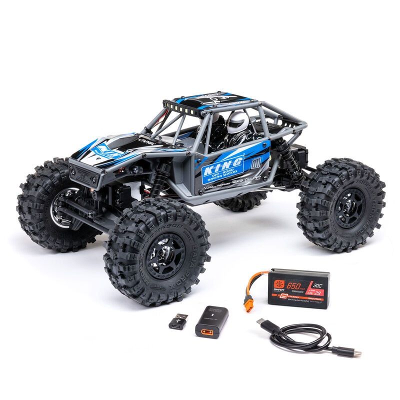 1/18 UTB18 Capra 4WS 4X4 RTR Brushed Rock Crawler, Colour: Blue
