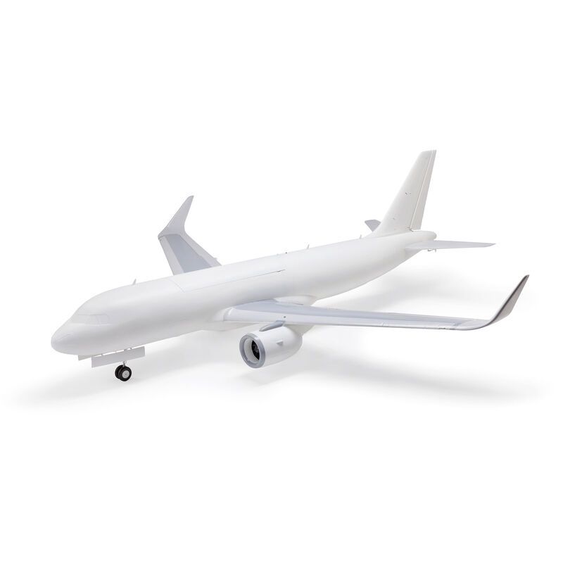 Airbus A320neo Twin 64mm EDF BNF Basic with AS3X+ and SAFE Select, Style: Base White