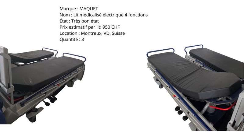 Lit médicalisé Lit médicalisé "Maquet"