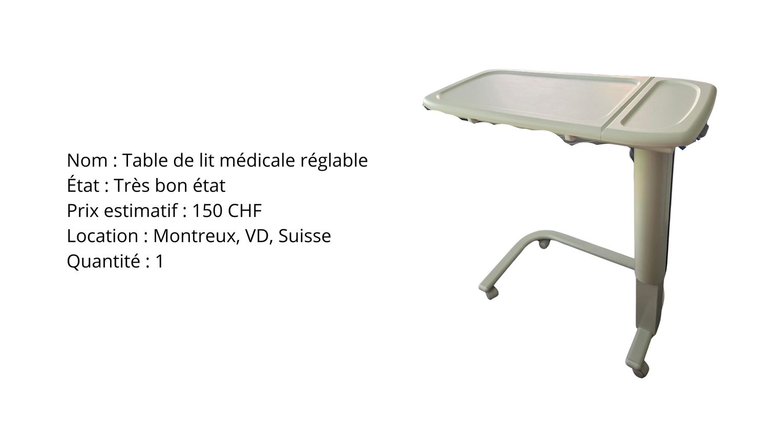 Table de lit