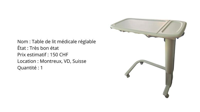 Table de lit