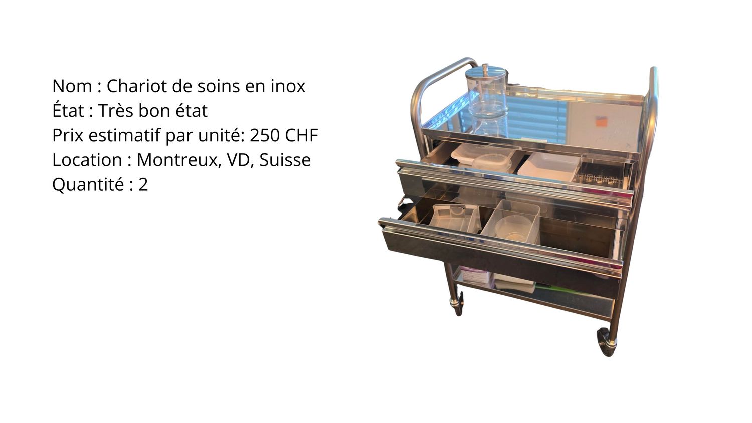Chariot de soin