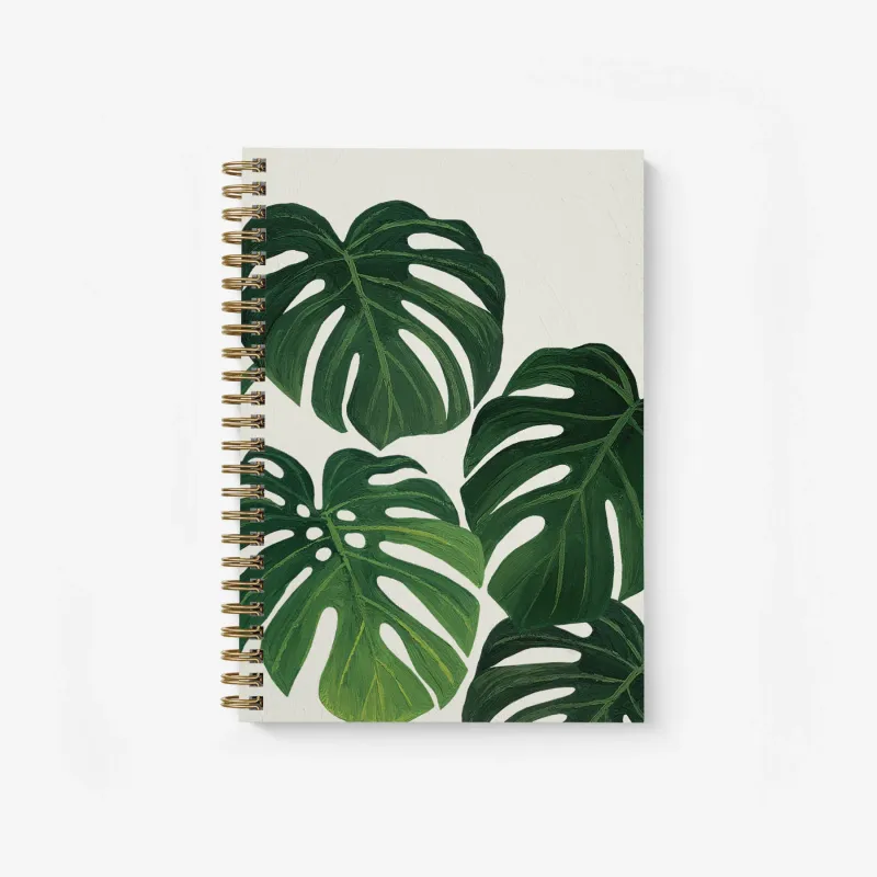 Monstera Spiral Notebook