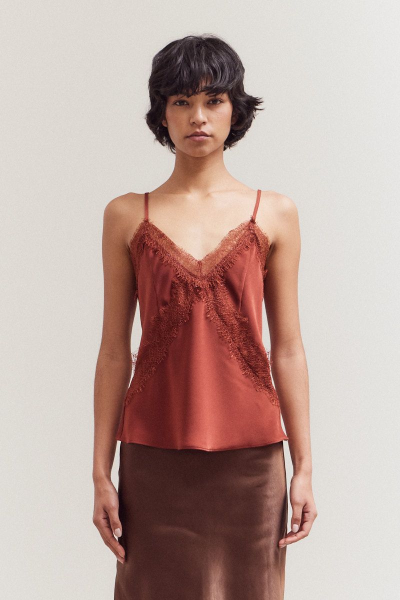 Lace Trimmed Cami