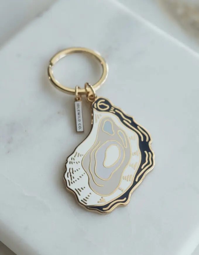 Oyster Enamel Keychain