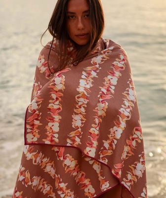 Rainbow Pua Melia Beach Towel