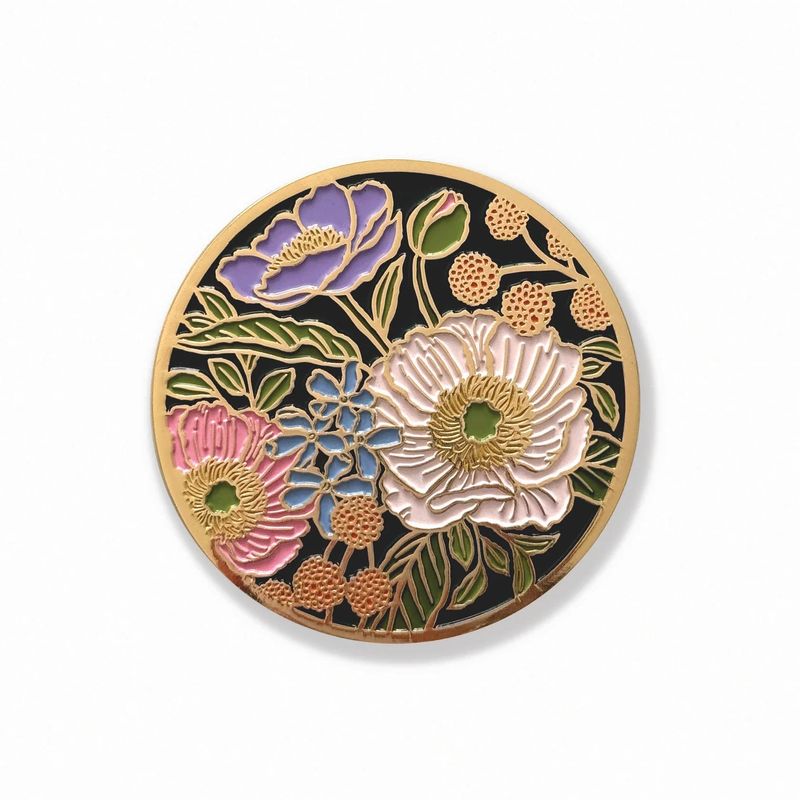 Vibrant Flora Luxe Coaster