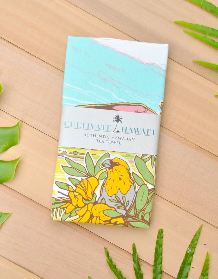 Cultivate Hawaii Tea Towels, Color: Palila