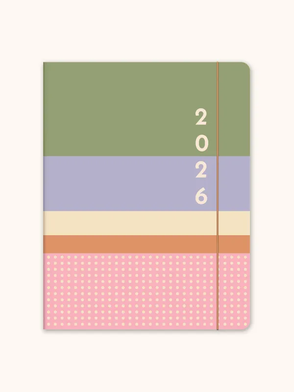 2026 Color Block Just Right Monthly Planner