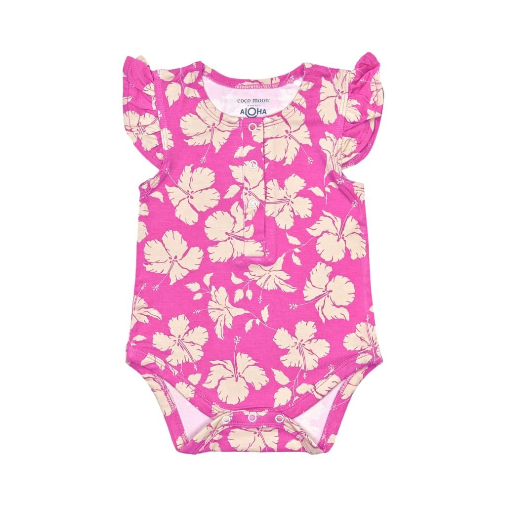 Salina Bamboo Flutter Sleeve Onesie