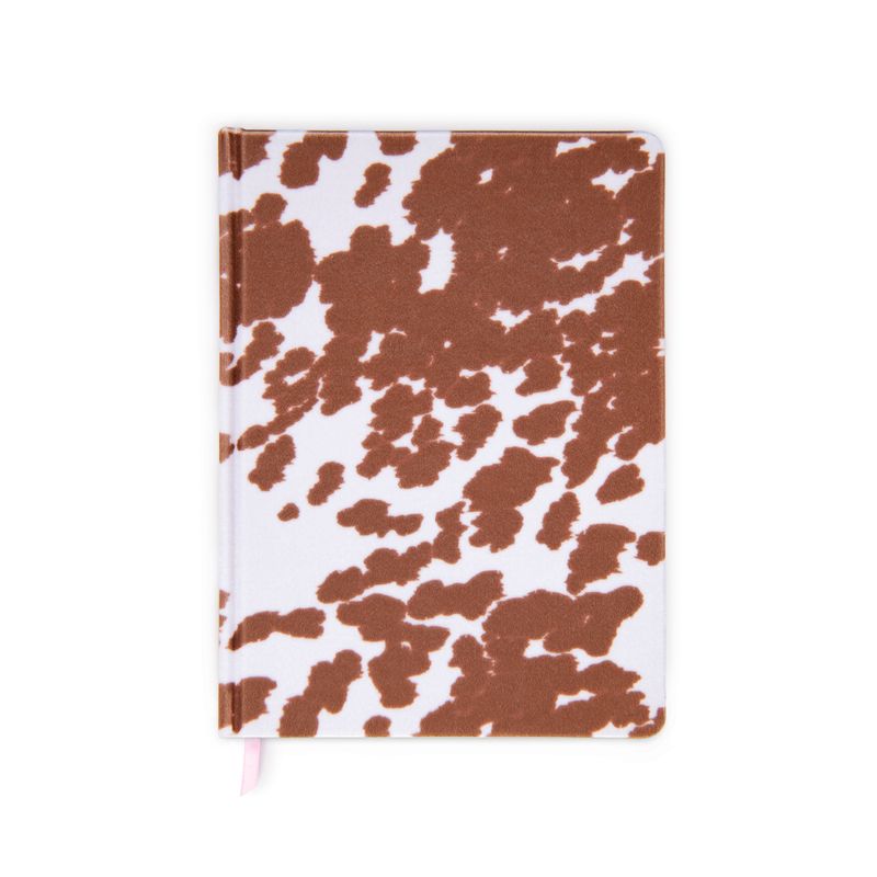 Cow Print Velvet Journal