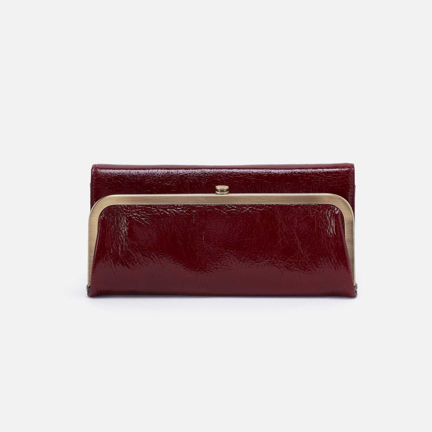 Rachel Continental Wallet - Garnet Glass
