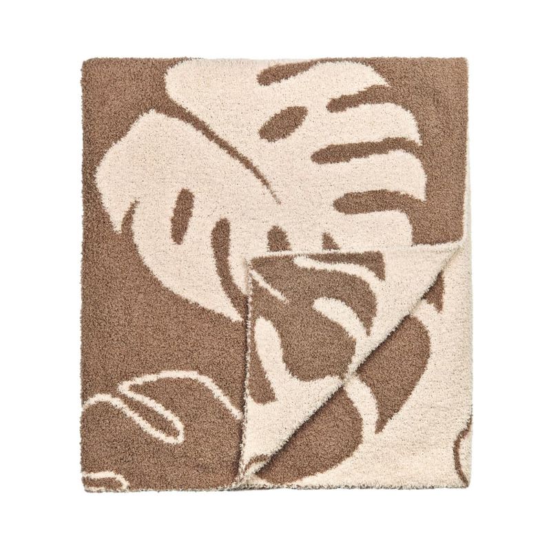 Mocha Monstera Little Bliss Blanket