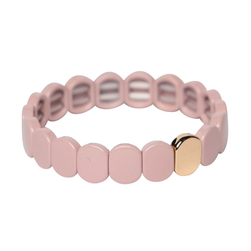 Sweet Tart Tile Bracelet- Taupe